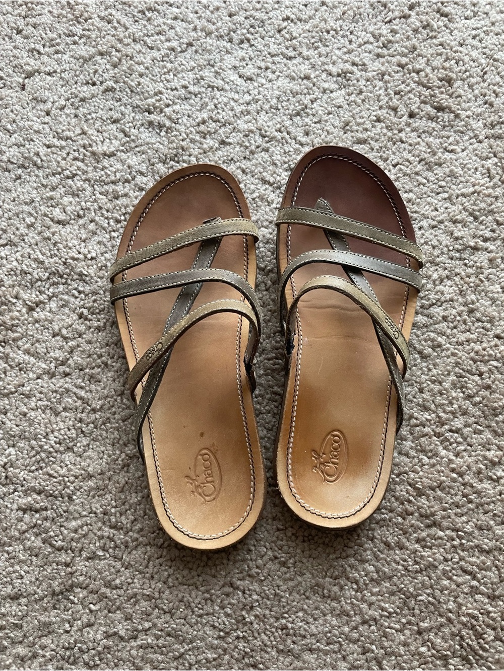Chaco Leather Slide Sandals